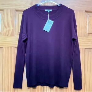 Splendid Cashmere Wine Ombré Sweater Size Small NWT